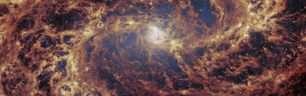 Image Credits: ESA/Webb, NASA & CSA, A. Adamo (Stockholm University) and the FEAST JWST team